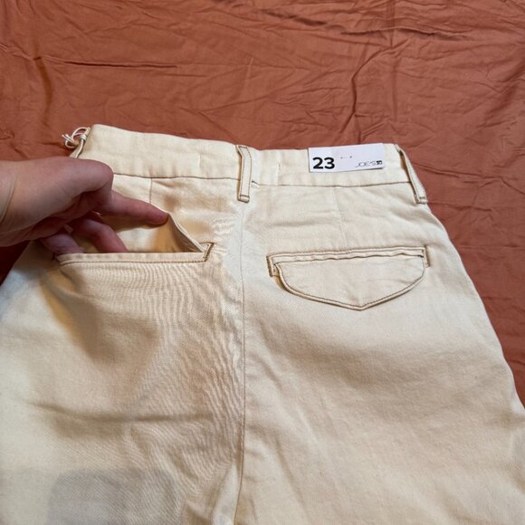 Joe's Petra High Rise Wide Leg Cargo Pants - Natural/Cream - 23 - Picture 8 of 12